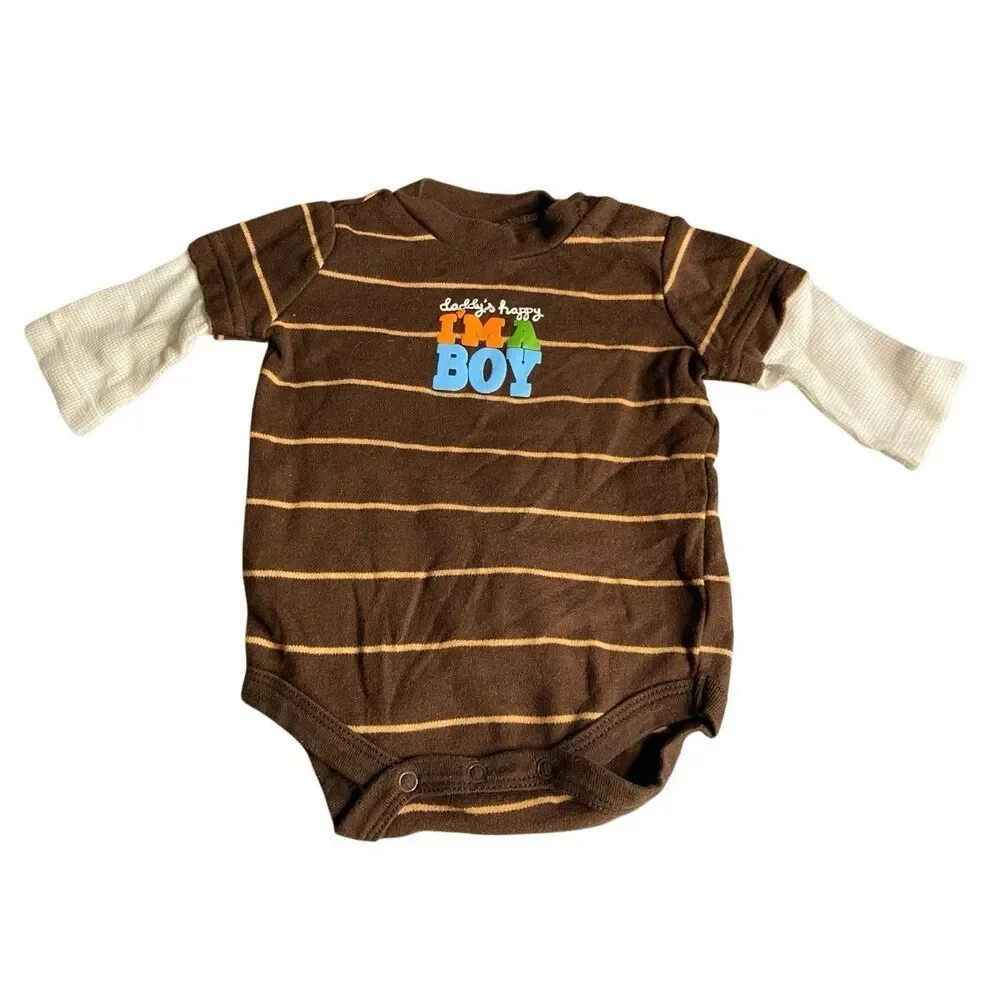 Carter’s Circo Baby Boy Newborn Sleepwear Bodysuit Outfit Lot of 3 Sports